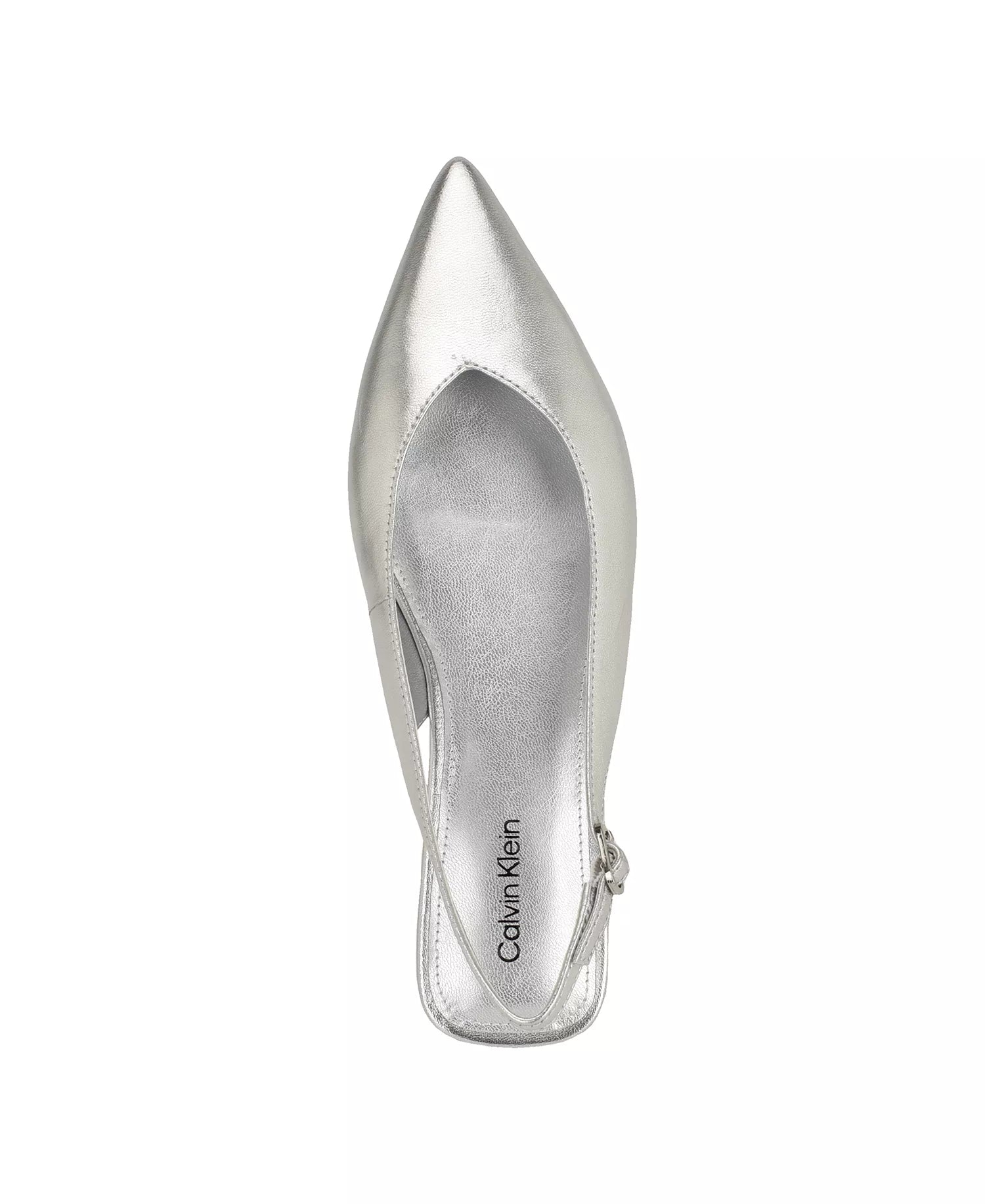 Silver Metallic Leather