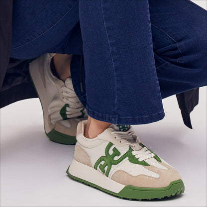 Green Multi Suede