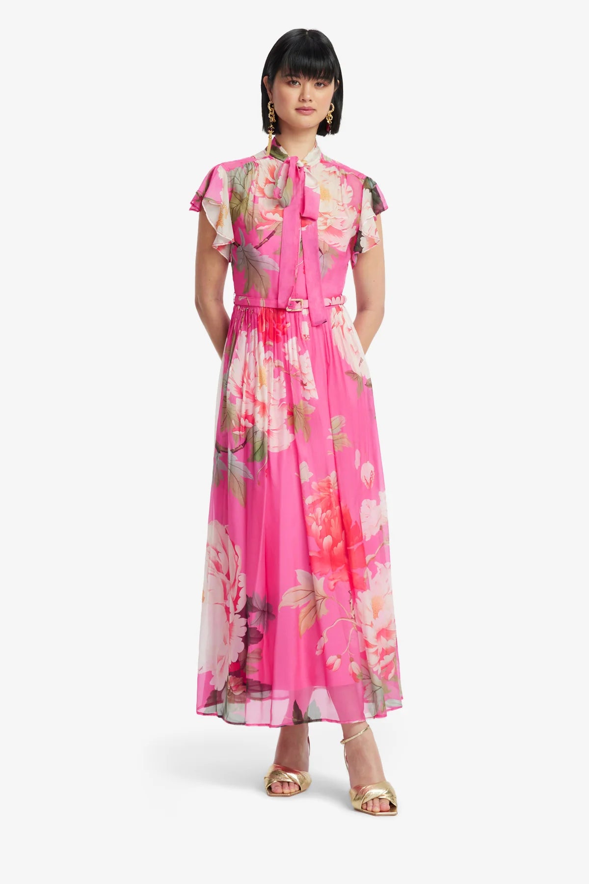 Peony Print in Fuchsia