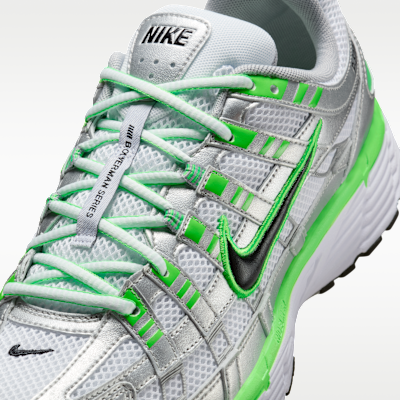 Metallic Silver/White/Green Strike/Black