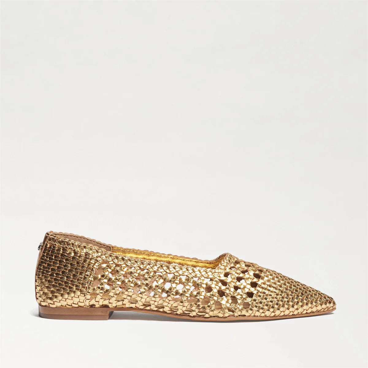 Gold Woven Leather