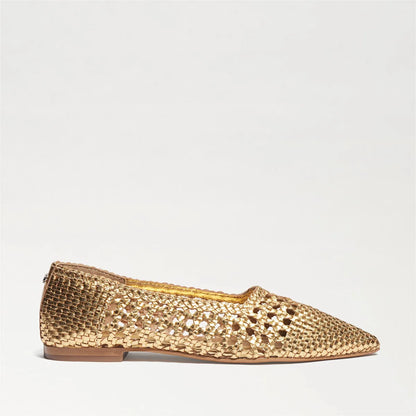 Gold Woven Leather