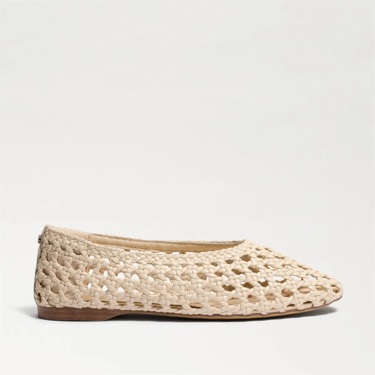 Ivory Woven Leather