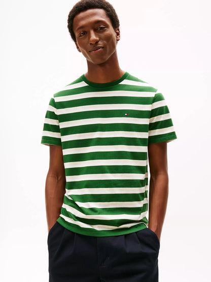 Deep Evergreen/Beige Stripe