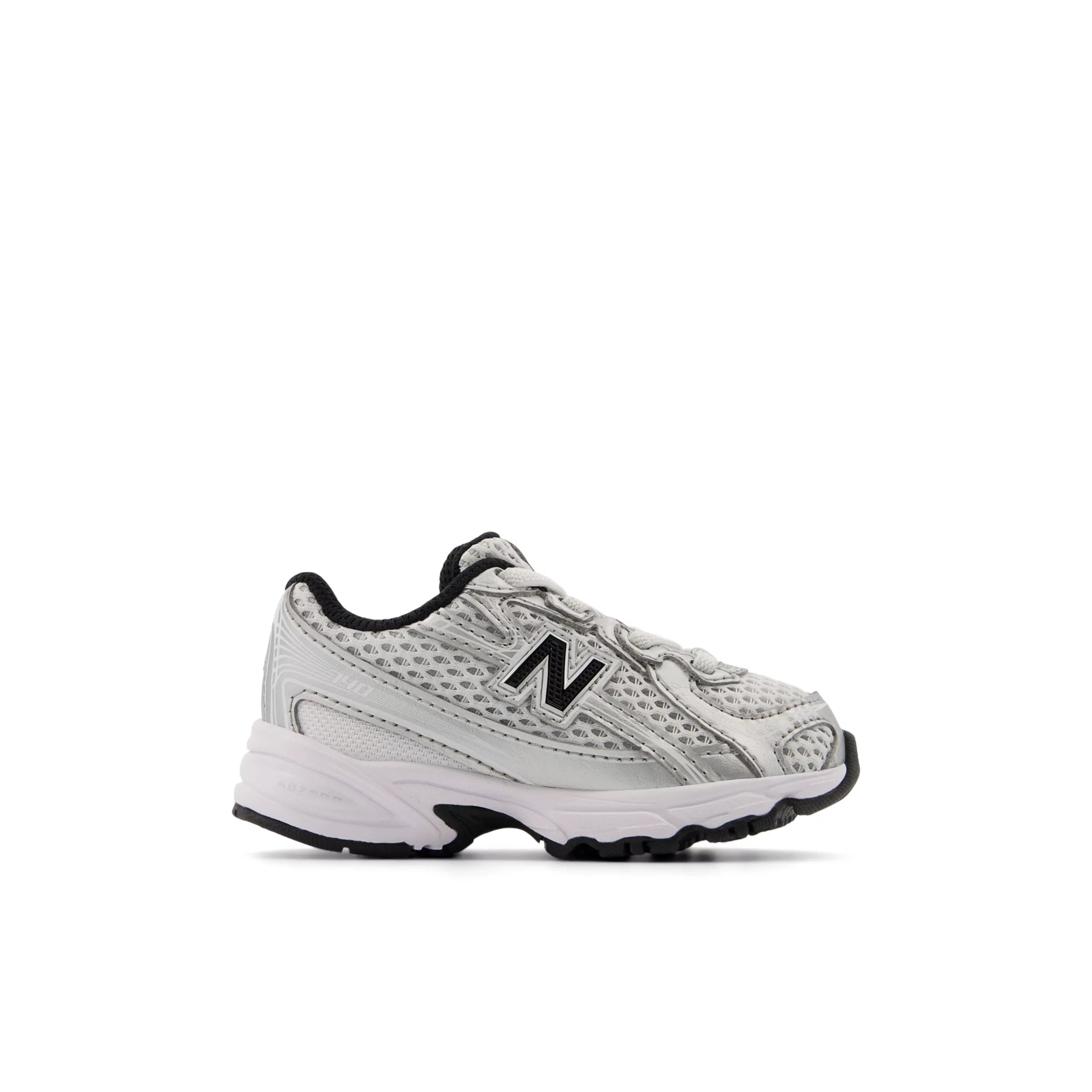 Silver Metallic With Black