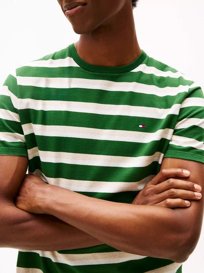 Deep Evergreen/Beige Stripe