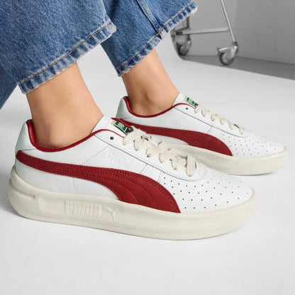 PUMA White-Dark Crimson
