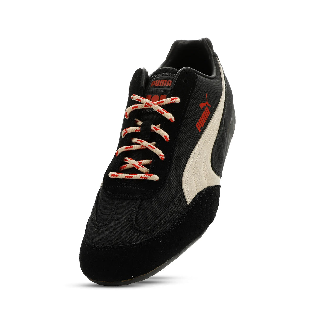 PUMA Black-Canvas-Candy Apple