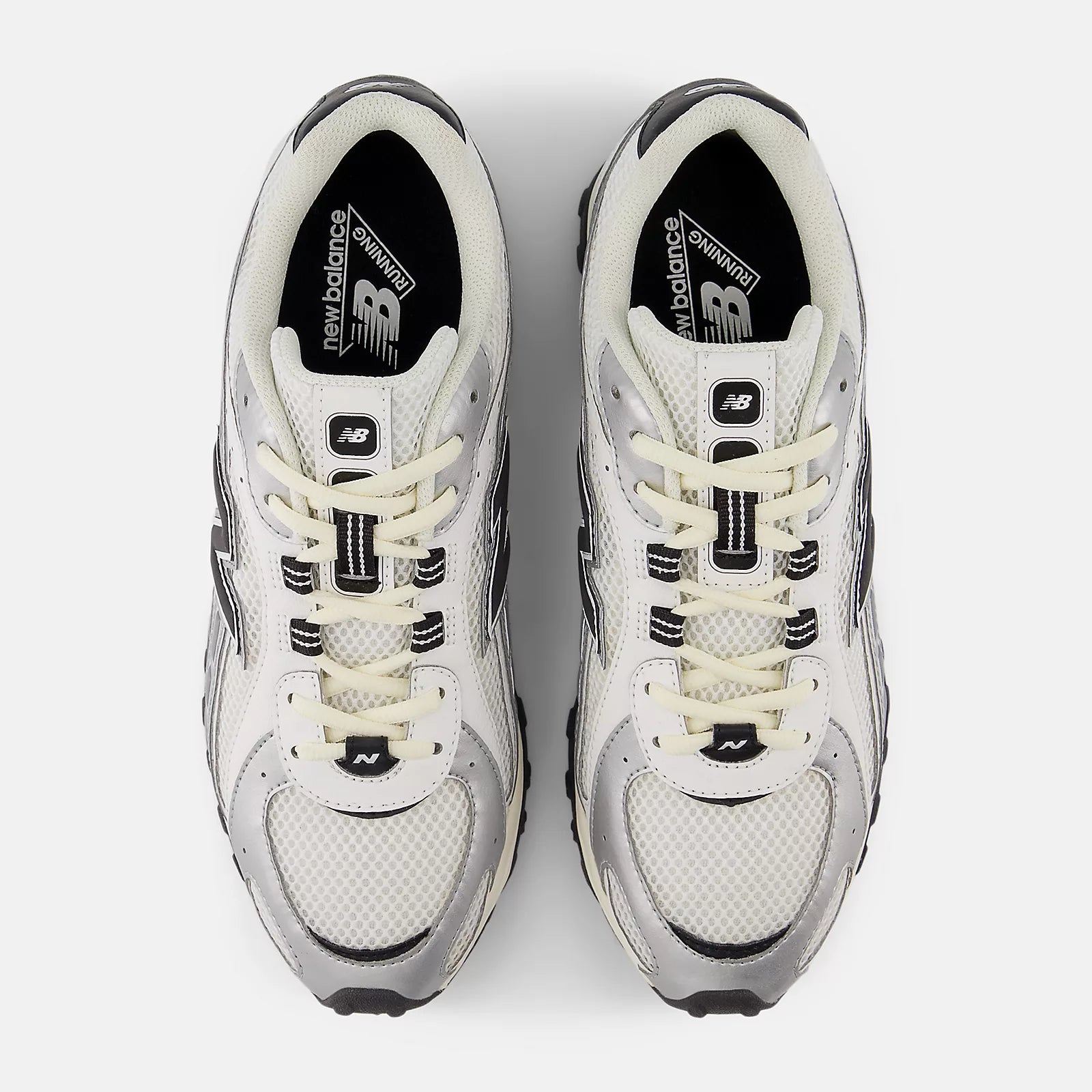 Silver Metallic With Black
