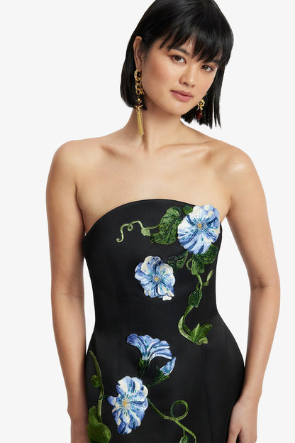 Vine Print in Ebony