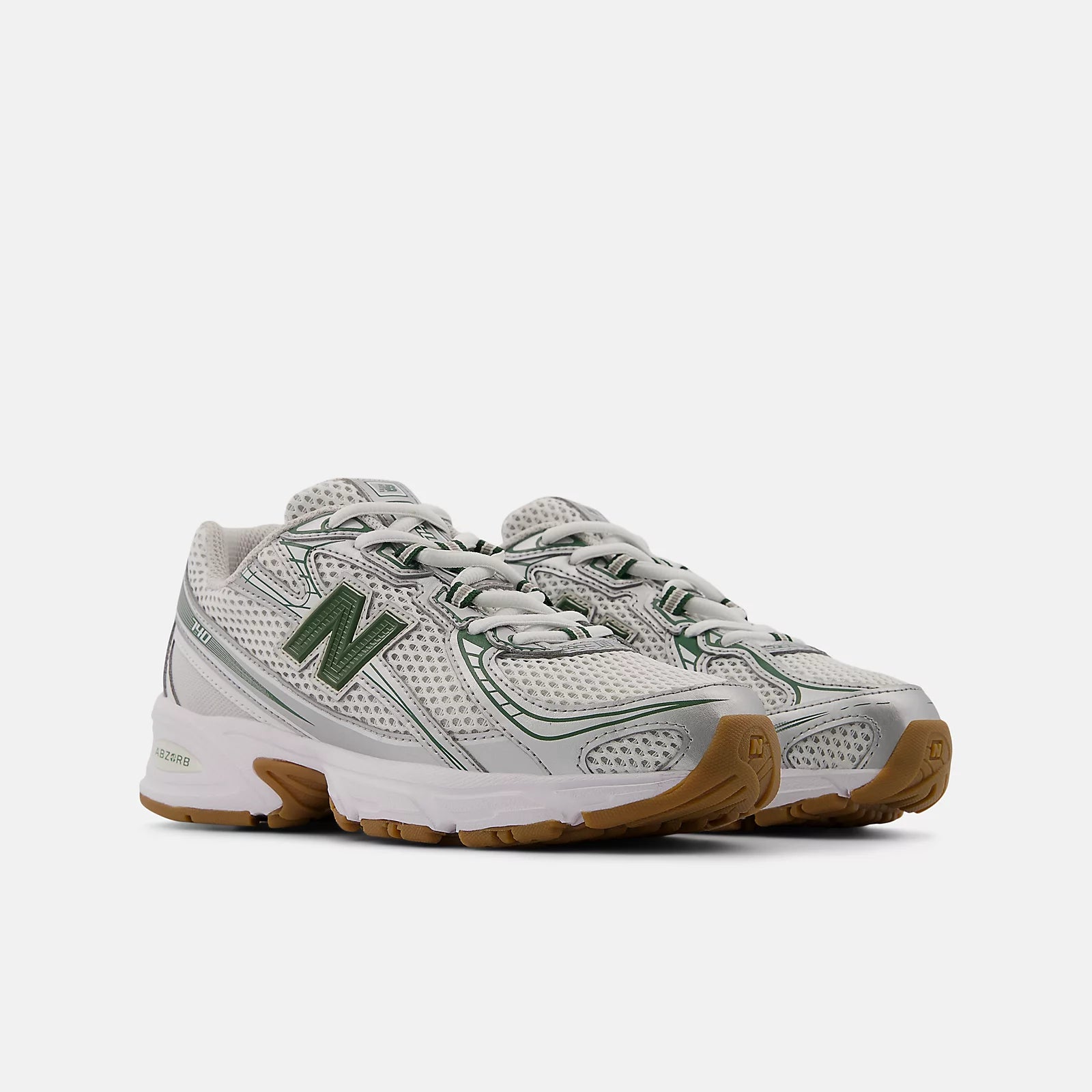 Silver Metalic With Dark Alpine Green