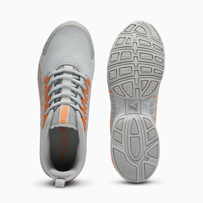 Cool Light Gray-Orange Glow