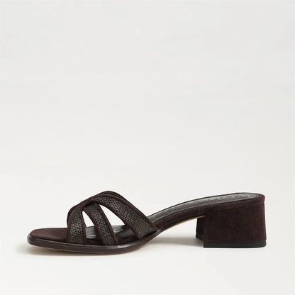 Café Noir Faux Raffia/Suede