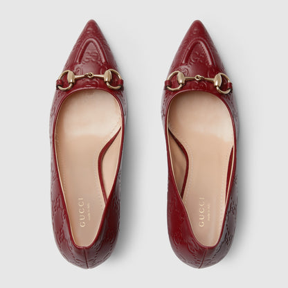 piel con GG rojo rosso ancora