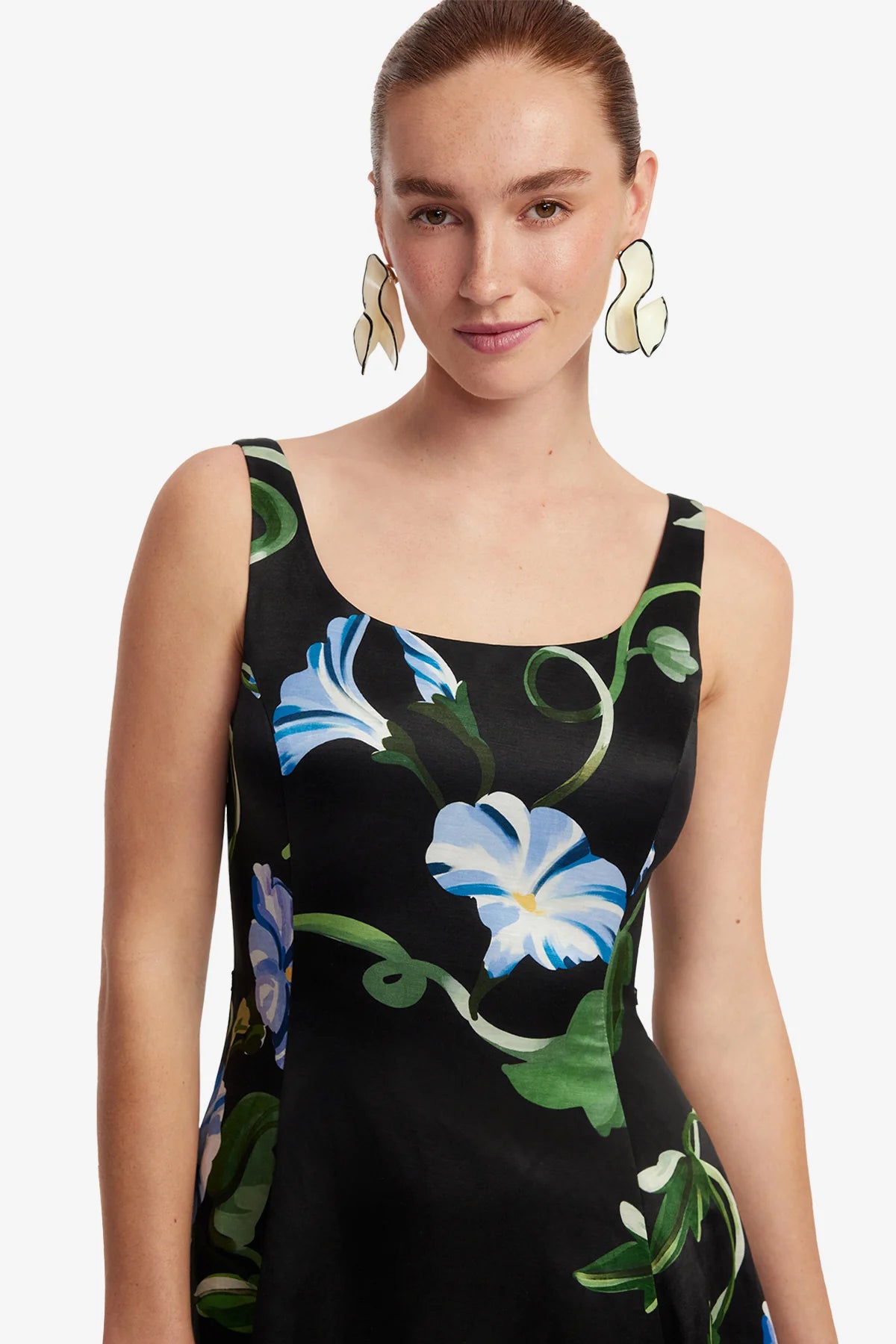 Vine Print in Ebony