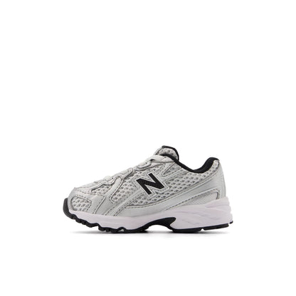 Silver Metallic With Black