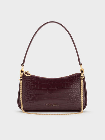 Maroon Red Croco