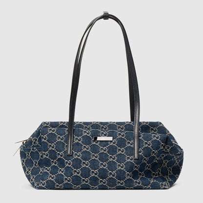 denim azul oscuro con GG