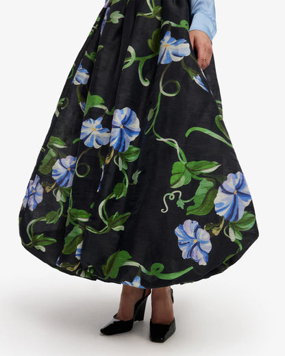 Vine Print in Ebony