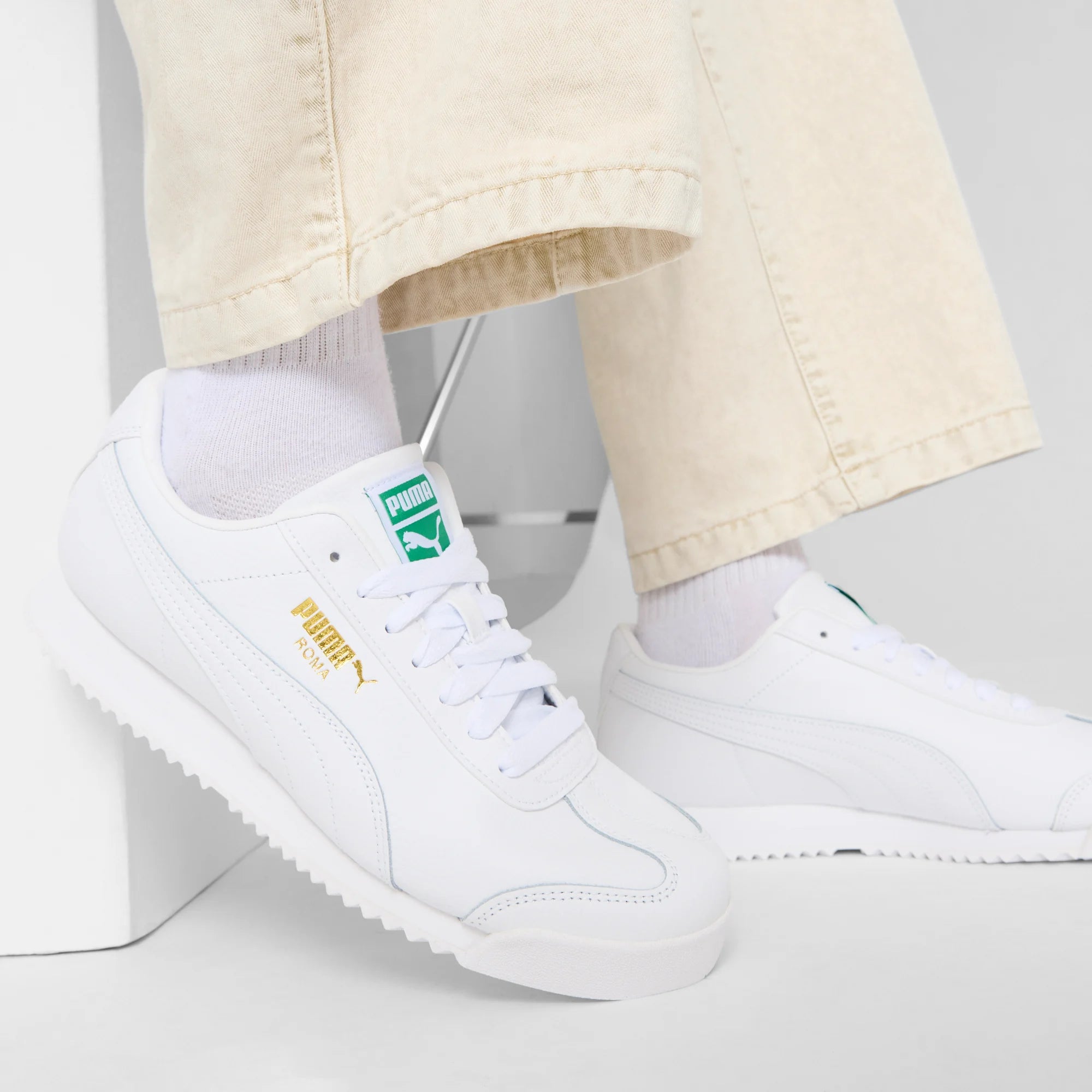 PUMA White-Archive Green