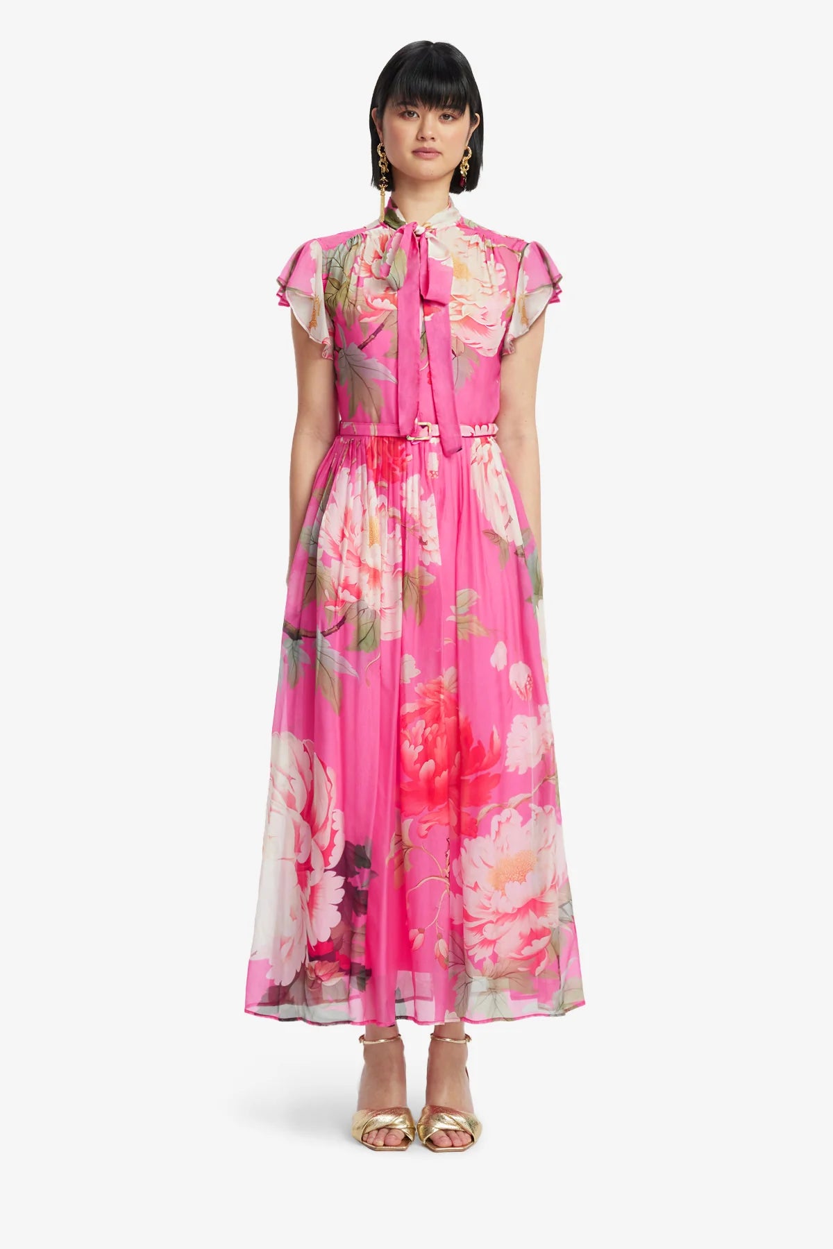Peony Print in Fuchsia