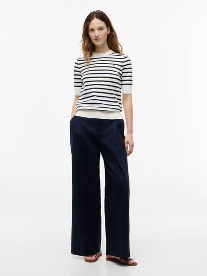 Ivory / Navy Stripe