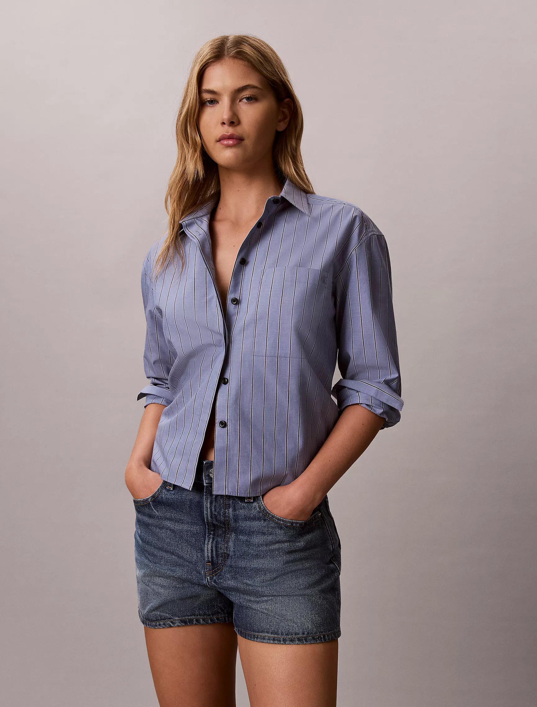 Dusty Sailor Blue Stripe