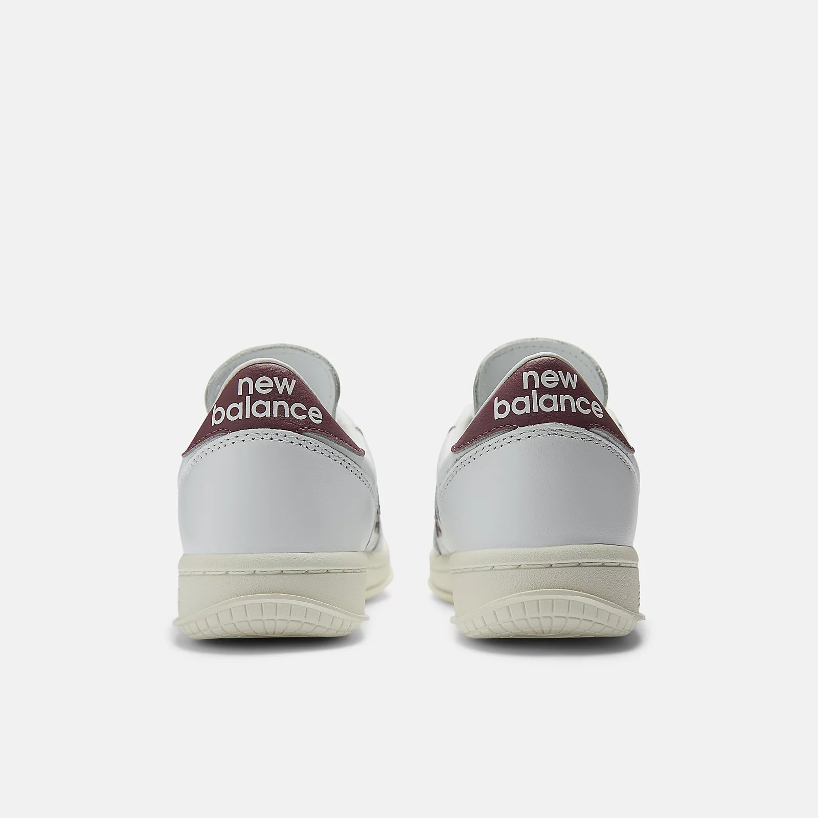 White With Washed Burgundy