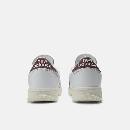 White With Washed Burgundy