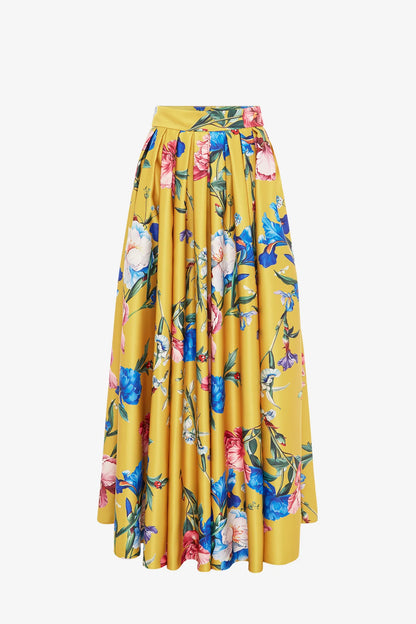 Garden Print in Mustard 2