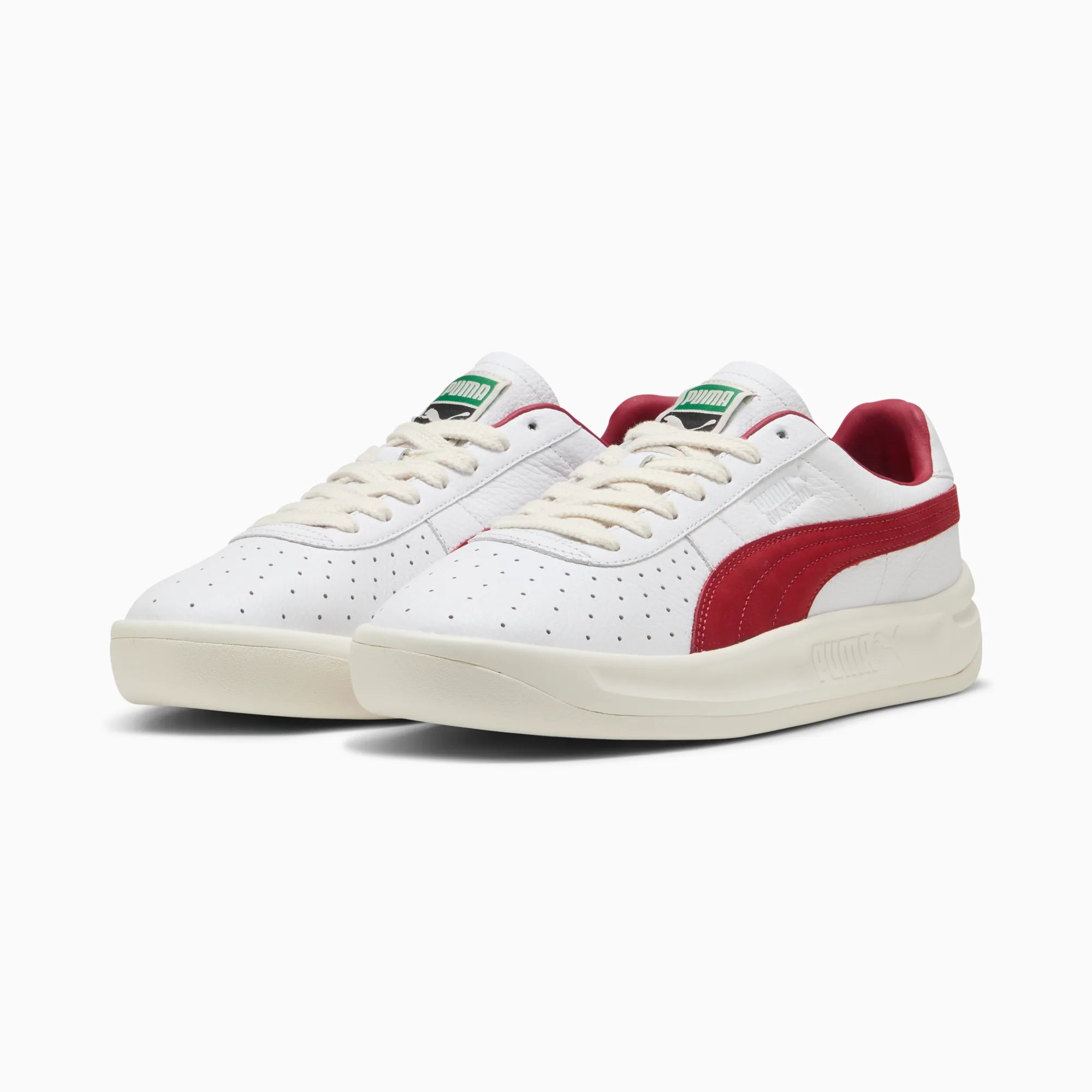 PUMA White-Dark Crimson