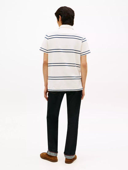 Ivory Petal/Pitch Blue Stripe