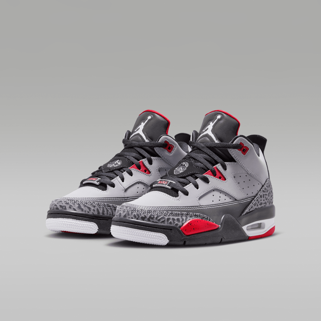 Cement Grey/Black/Fire Red/White 3