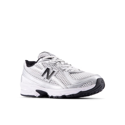 Silver Metallic With Black