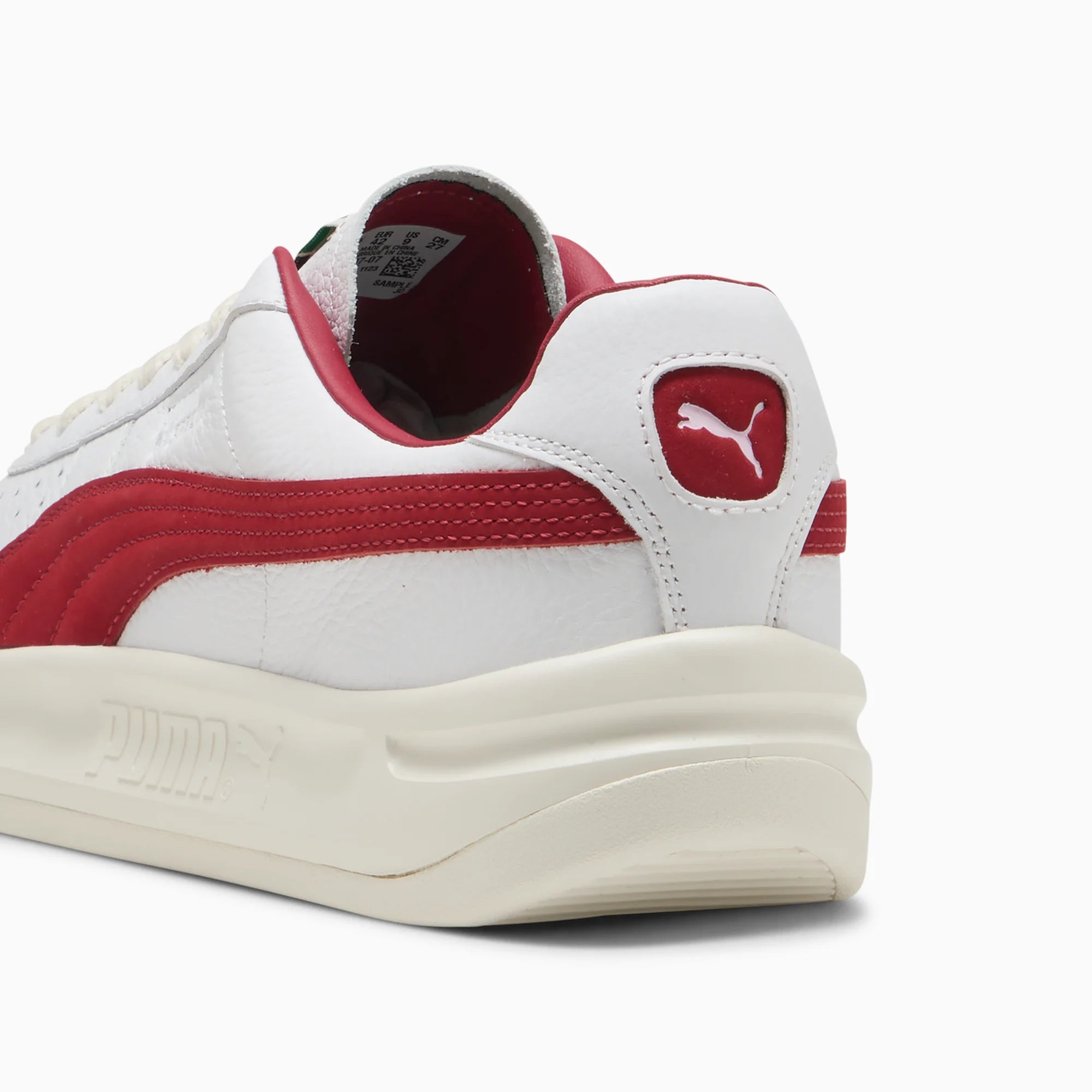 PUMA White-Dark Crimson