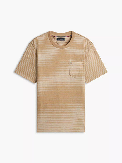 Iconic Camel Heather Stripe