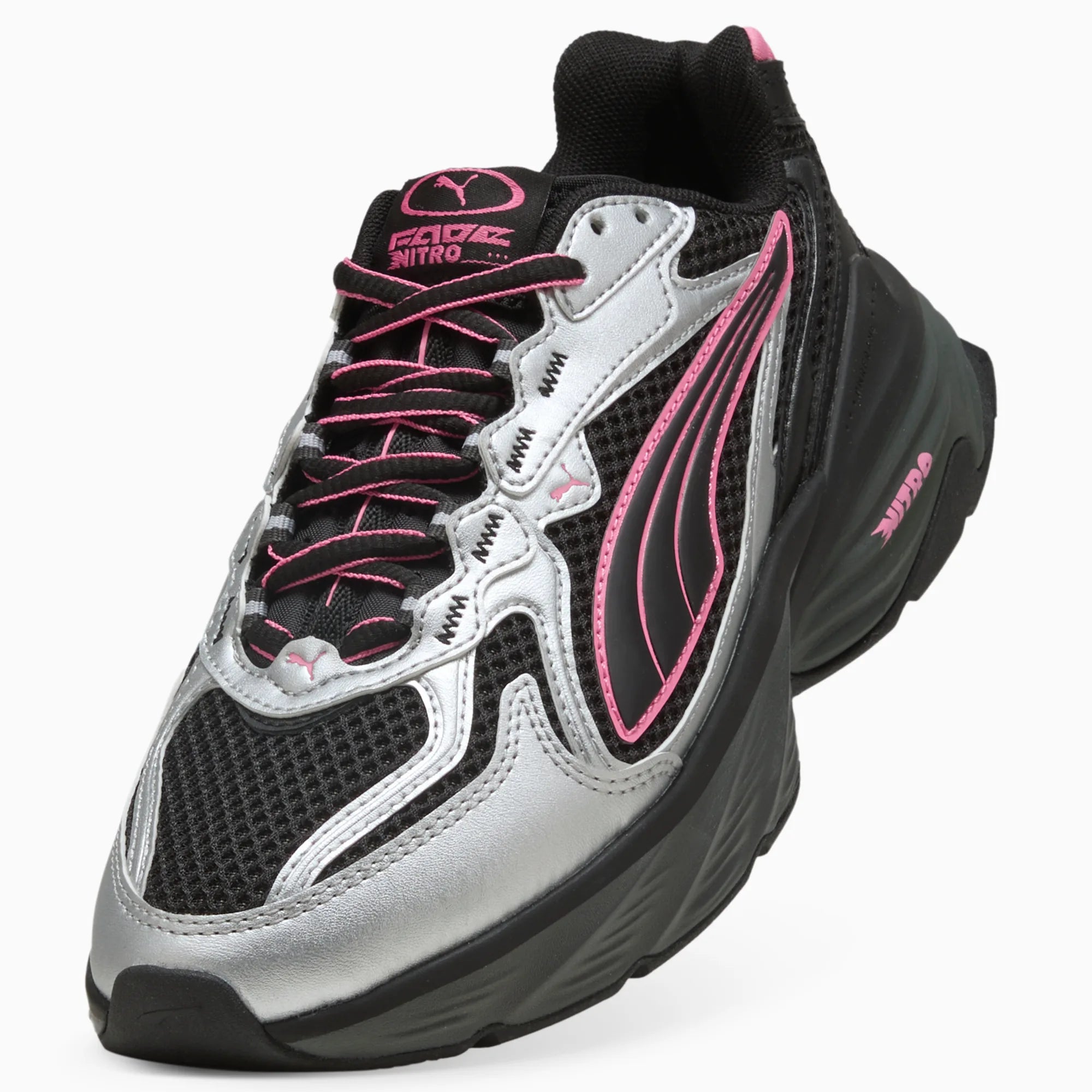 PUMA Silver-PUMA Black-Strawberry Burst