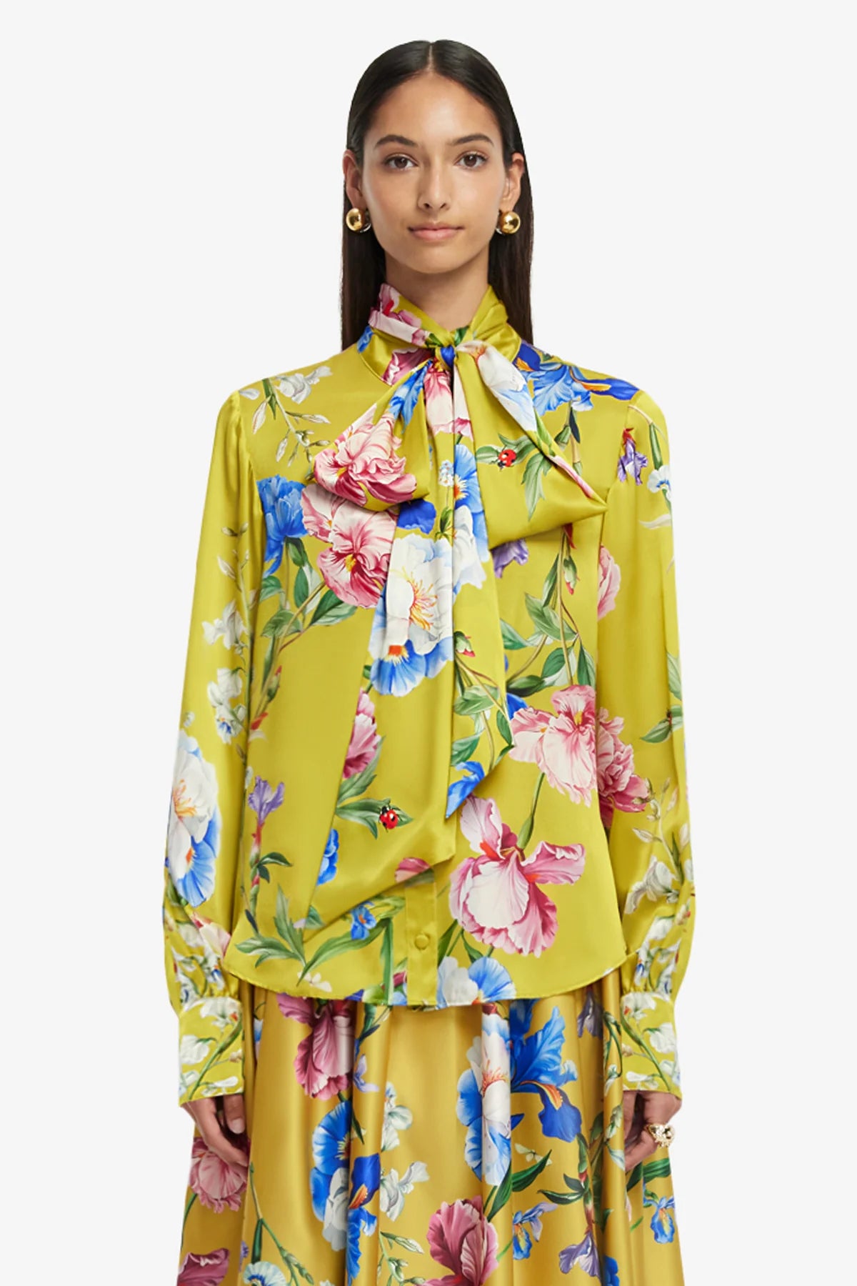 Garden Print in Mustard 2