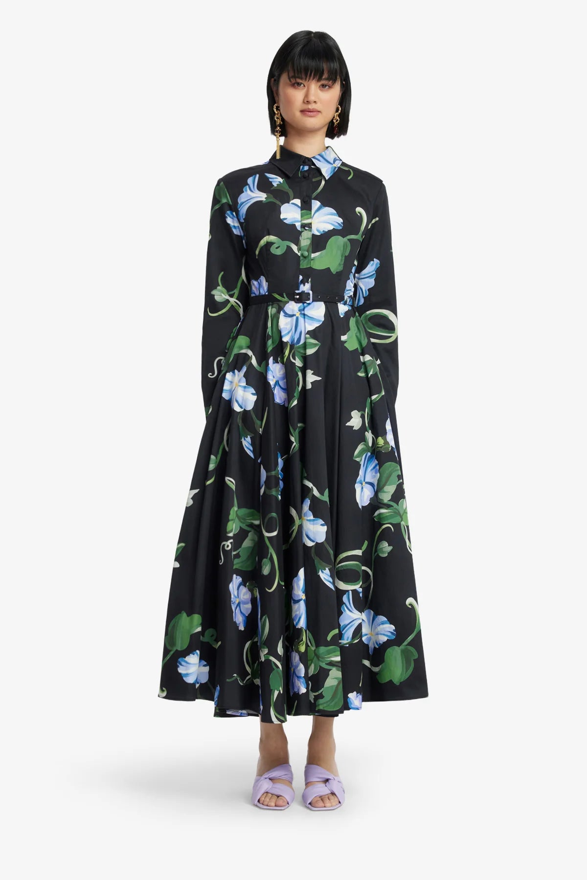 Vine Print in Ebony
