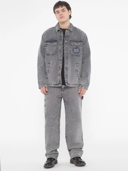 Go Blue Canvas Acid Wash