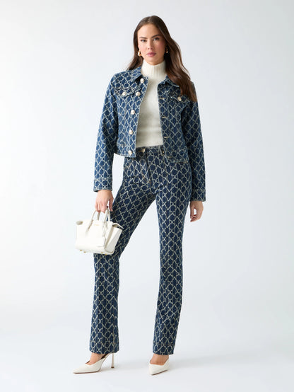 Monogram Jacquard Blue Be