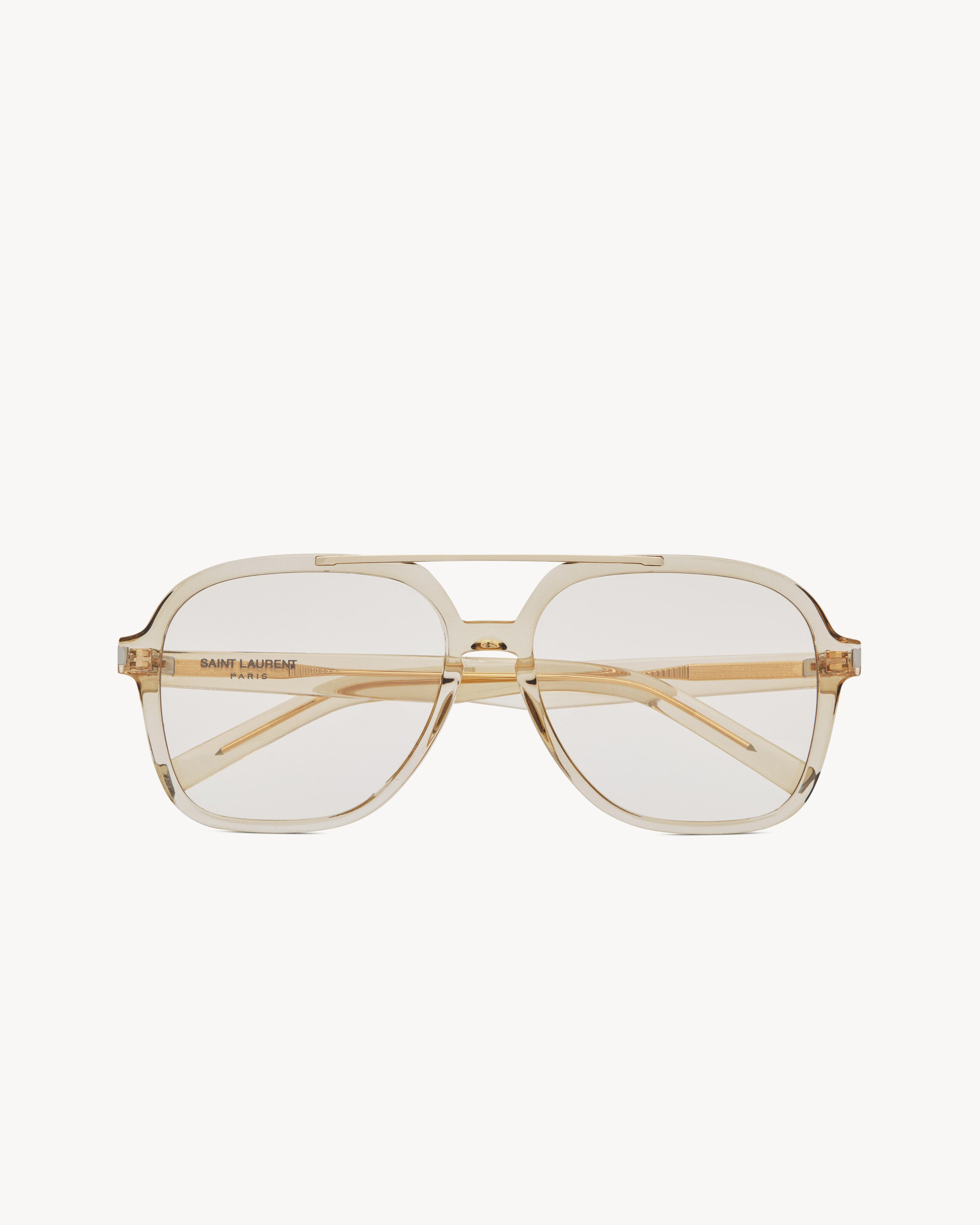 Transparent Cream And Light Gold