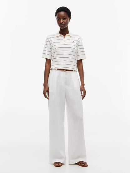 Navy Blue / Ivory Stripe