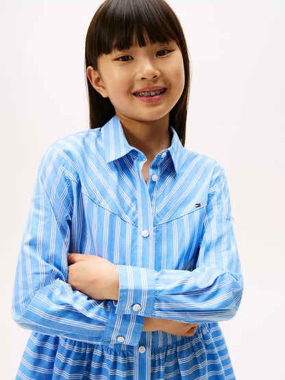 Light Powdery Blue Stripes