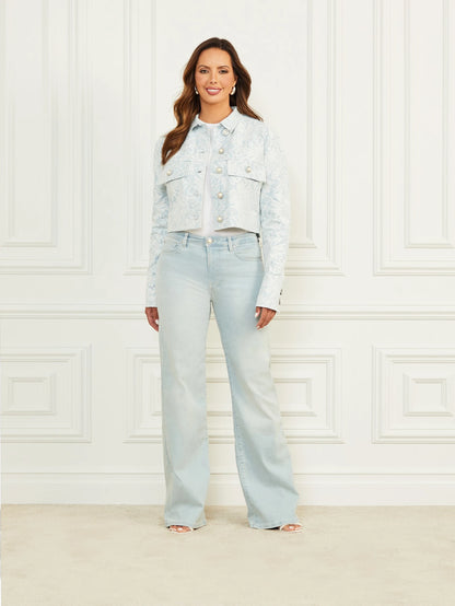 Light Wash Denim Lace