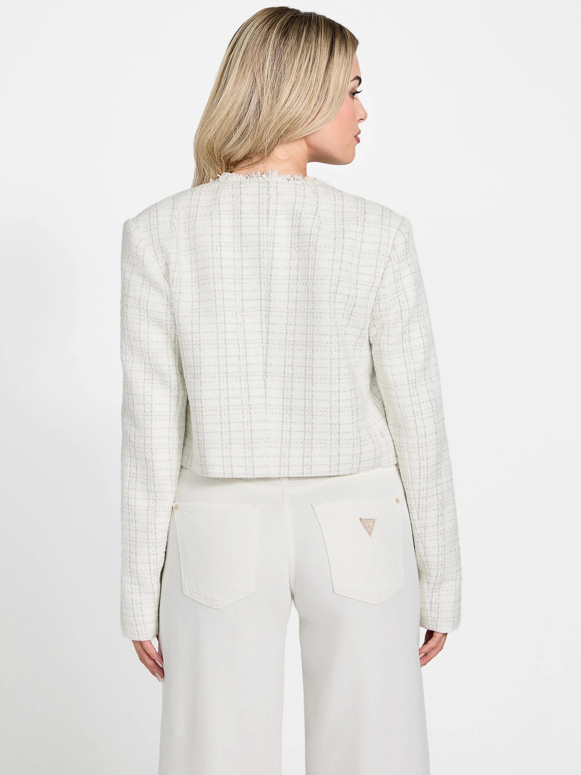 Cream White Tweed Combo