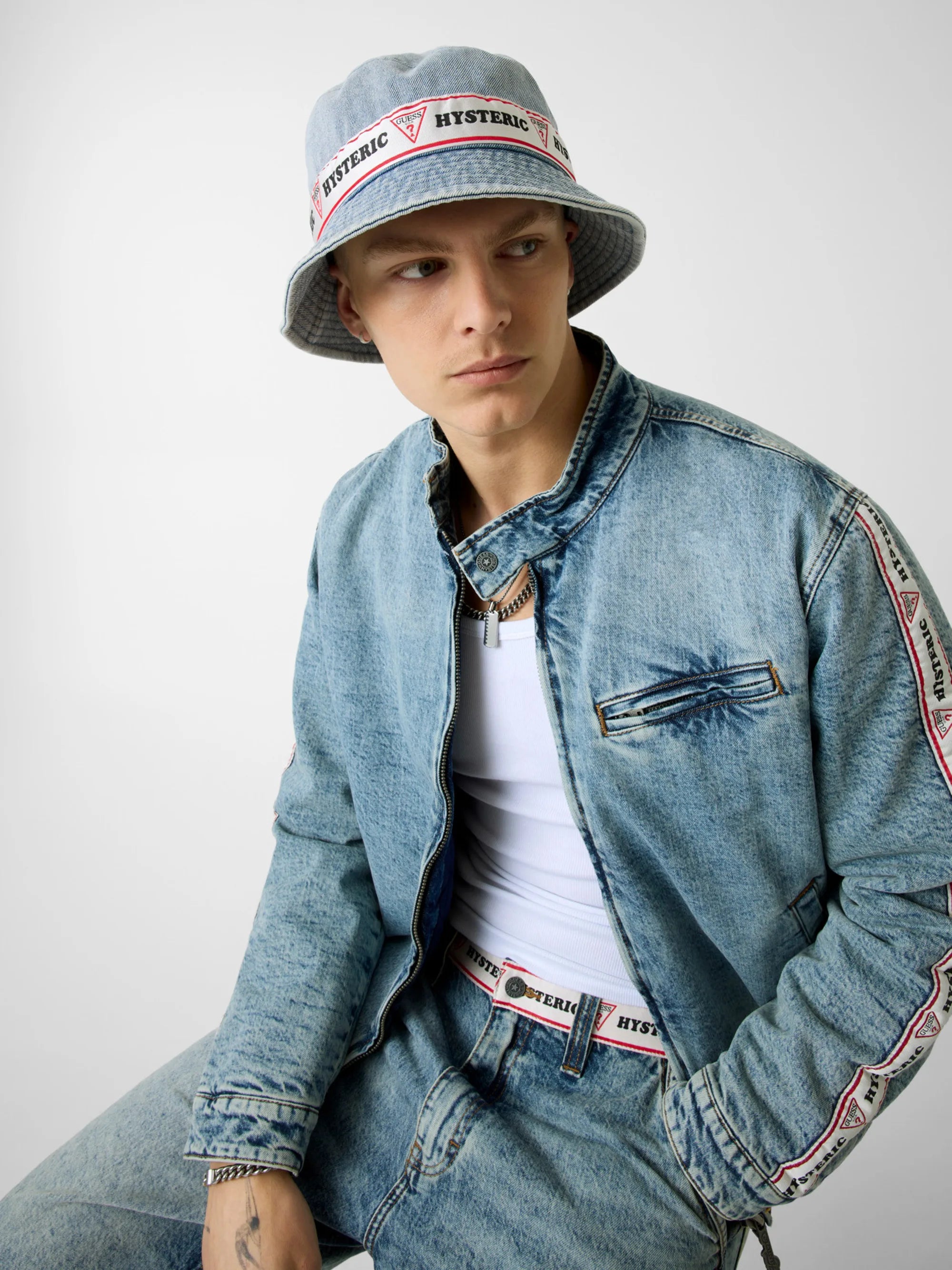 Gj Light Wash Denim Effec