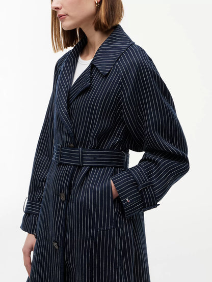 Pinstripe Navy