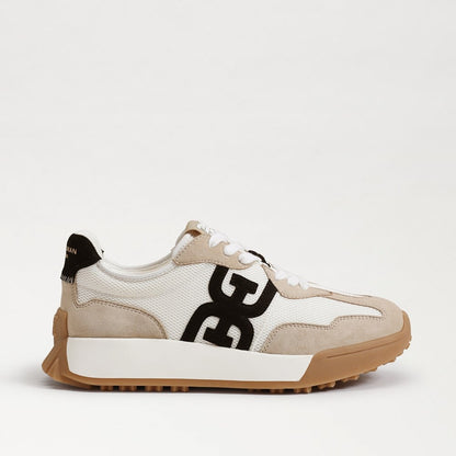 White/Tan/Black Suede