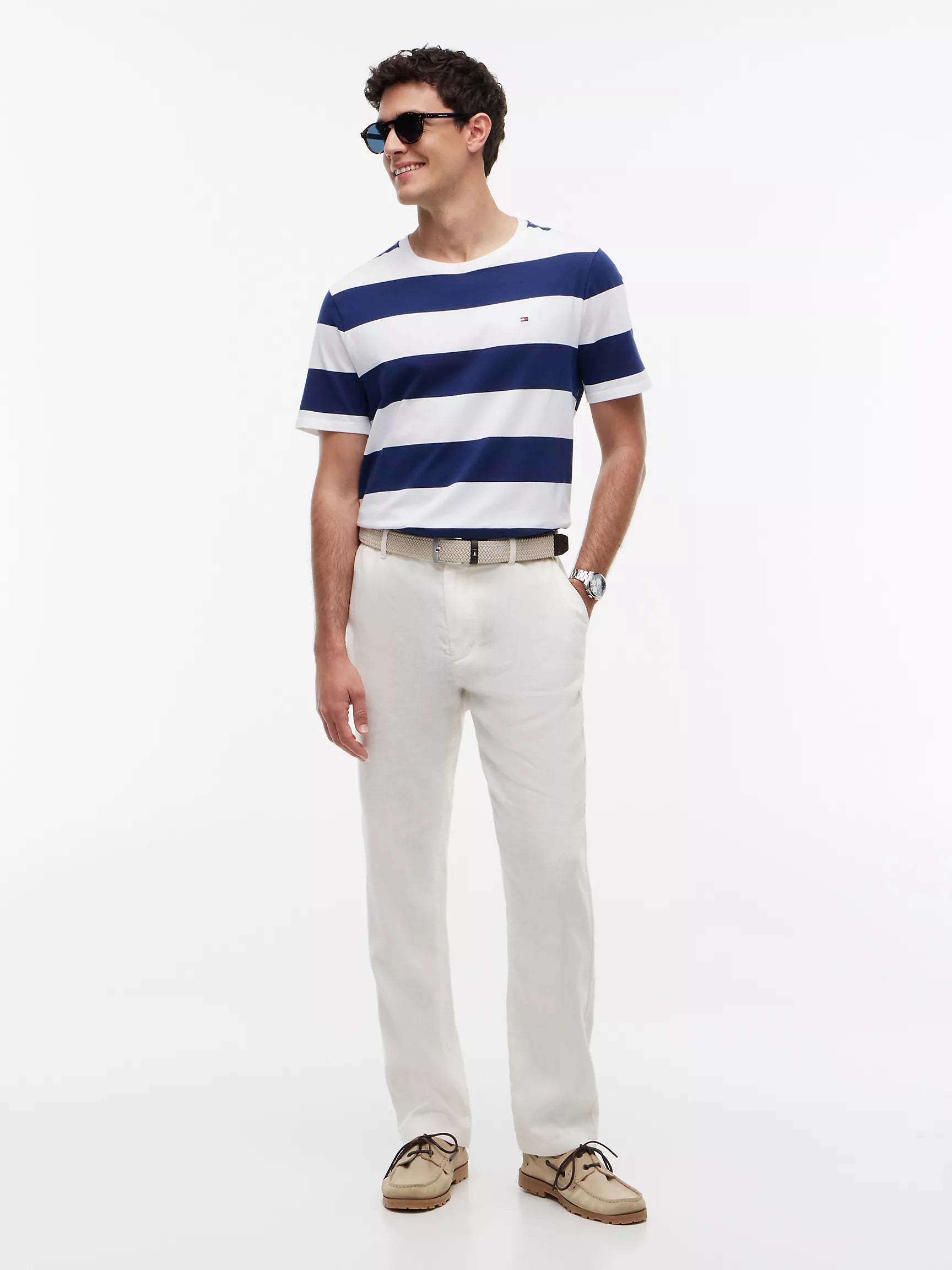 Navy/White Stripe